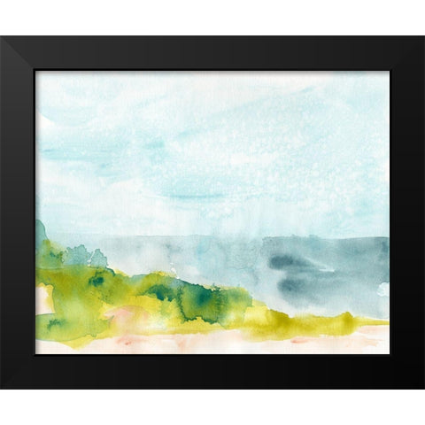 Spring Shoals II Black Modern Wood Framed Art Print by Vess, June Erica