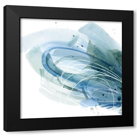 Cresting II Black Modern Wood Framed Art Print with Double Matting by Popp, Grace