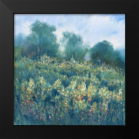 Meadow Wildflowers I Black Modern Wood Framed Art Print by OToole, Tim