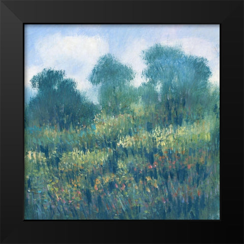 Meadow Wildflowers II Black Modern Wood Framed Art Print by OToole, Tim