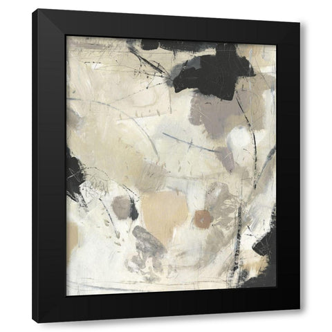 Scattered Remnants II Black Modern Wood Framed Art Print with Double Matting by OToole, Tim