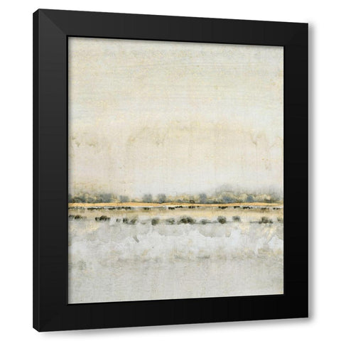 Gilded Horizon II Black Modern Wood Framed Art Print with Double Matting by OToole, Tim