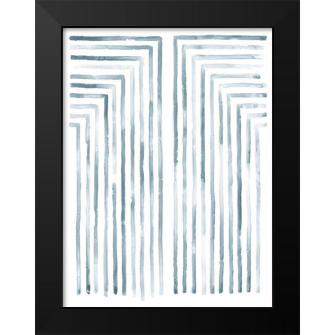 Divisions I Black Modern Wood Framed Art Print by Lam, Vanna