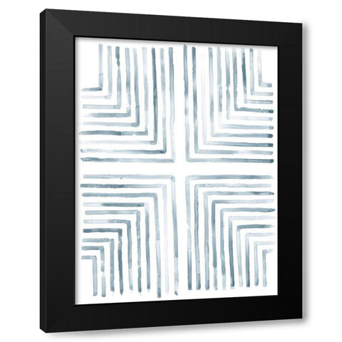 Divisions II Black Modern Wood Framed Art Print by Lam, Vanna