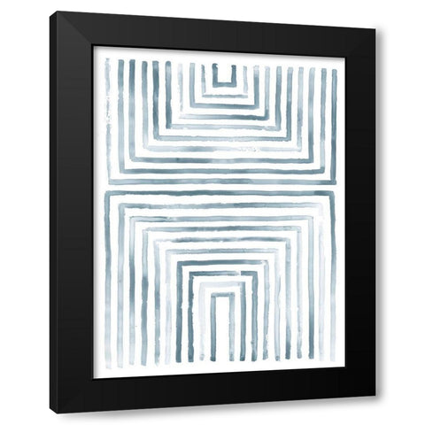 Divisions IV Black Modern Wood Framed Art Print with Double Matting by Lam, Vanna