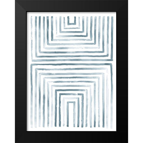 Divisions IV Black Modern Wood Framed Art Print by Lam, Vanna