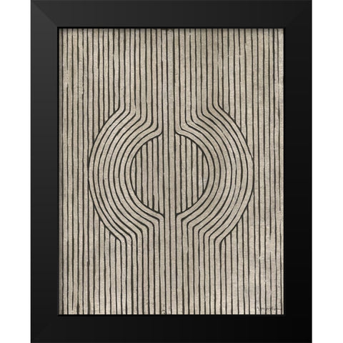 Cedar Grooves IV Black Modern Wood Framed Art Print by Lam, Vanna