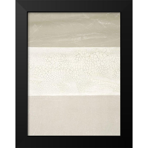 Cracked Parchment I Black Modern Wood Framed Art Print by Lam, Vanna