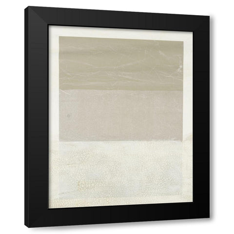 Cracked Parchment II Black Modern Wood Framed Art Print with Double Matting by Lam, Vanna