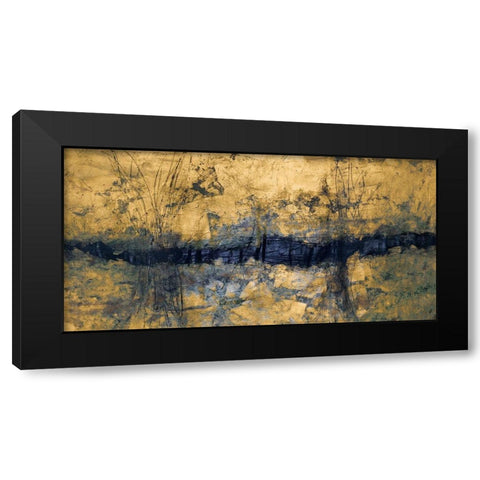 Etched Gold Black Modern Wood Framed Art Print with Double Matting by Willett, Michael