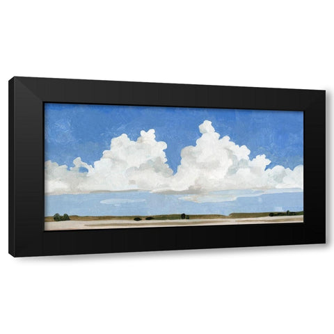 Picnic Landscape II Black Modern Wood Framed Art Print by Caroline, Emma