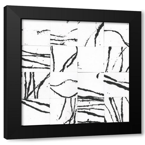 Sonic Illusion I Black Modern Wood Framed Art Print with Double Matting by Stramel, Renee W.