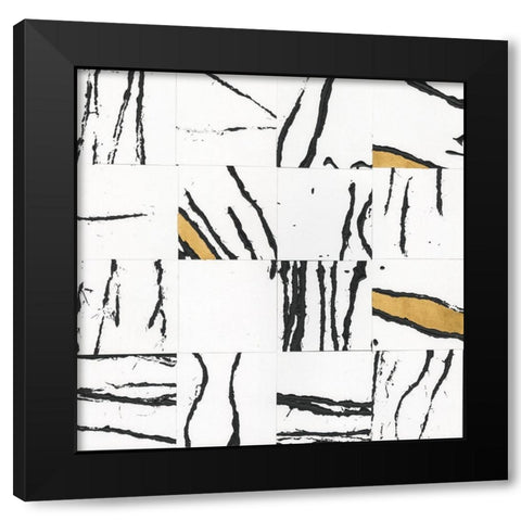 Sonic Illusion II Black Modern Wood Framed Art Print by Stramel, Renee W.