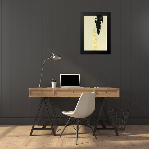 Twin Canyons I Black Modern Wood Framed Art Print by Willett, Michael