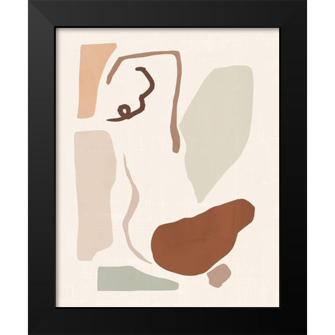 Lounge Abstract II Black Modern Wood Framed Art Print by Barnes, Victoria