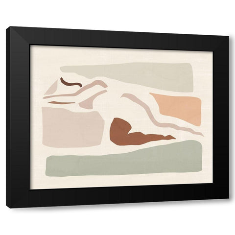 Lounge Abstract IV Black Modern Wood Framed Art Print with Double Matting by Barnes, Victoria