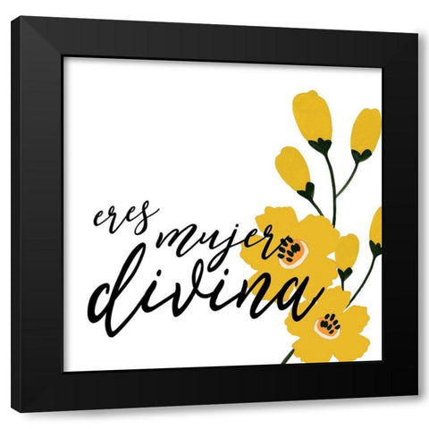 Besos IV Black Modern Wood Framed Art Print with Double Matting by Studio W