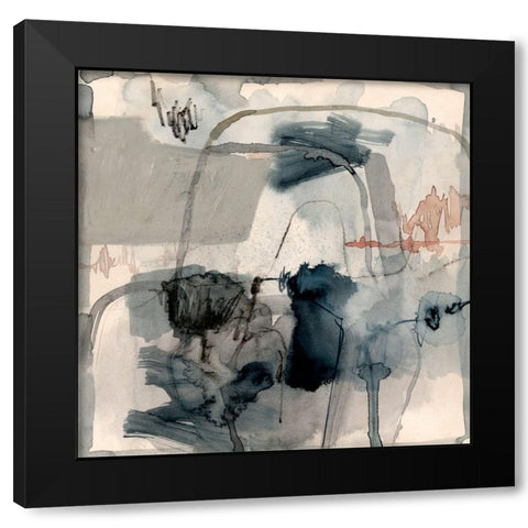 Torrential I Black Modern Wood Framed Art Print by Barnes, Victoria