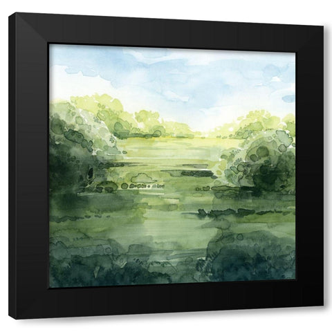 Summer Strata I Black Modern Wood Framed Art Print with Double Matting by Popp, Grace