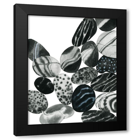 Dalmatian Rocks II Black Modern Wood Framed Art Print with Double Matting by Popp, Grace