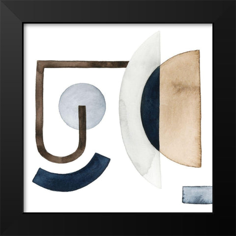 Moving Pieces I Black Modern Wood Framed Art Print by Popp, Grace