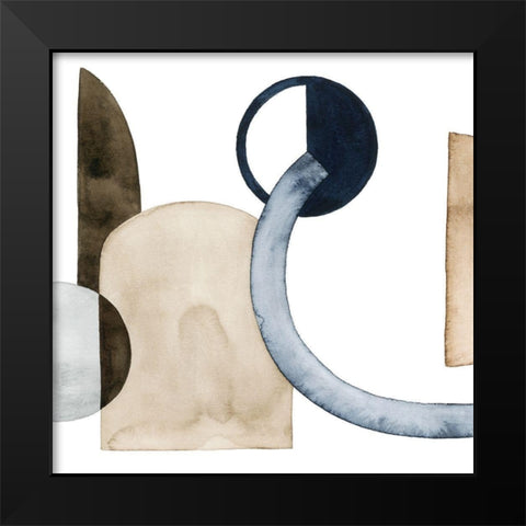 Moving Pieces II Black Modern Wood Framed Art Print by Popp, Grace