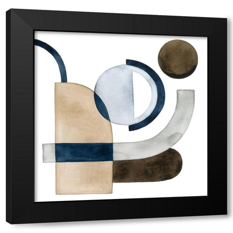 Moving Pieces IV Black Modern Wood Framed Art Print by Popp, Grace