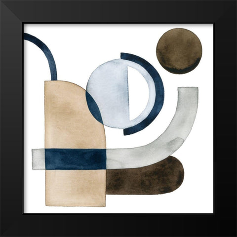 Moving Pieces IV Black Modern Wood Framed Art Print by Popp, Grace