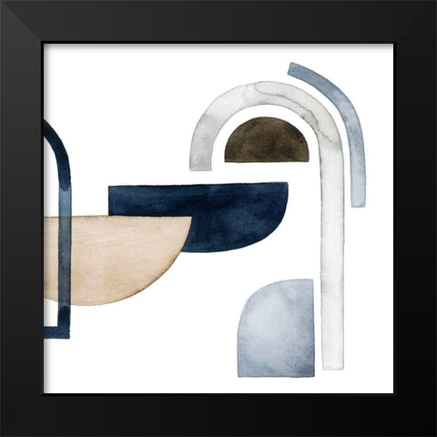 Moving Pieces V Black Modern Wood Framed Art Print by Popp, Grace