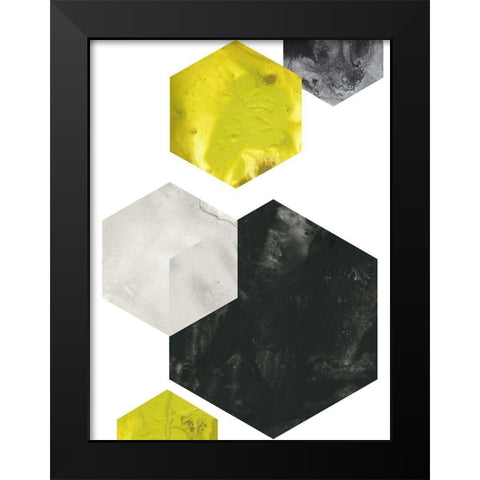 Geo Mobile IV Black Modern Wood Framed Art Print by Vess, June Erica