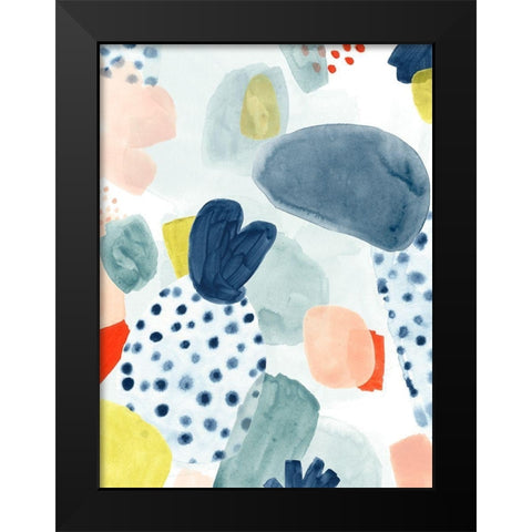 Frutti Misti II Black Modern Wood Framed Art Print by Vess, June Erica