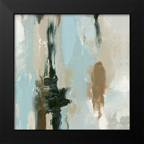 Neutral Landslide I Black Modern Wood Framed Art Print by Caroline, Emma