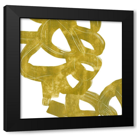Olive Helix IV Black Modern Wood Framed Art Print by Vess, June Erica