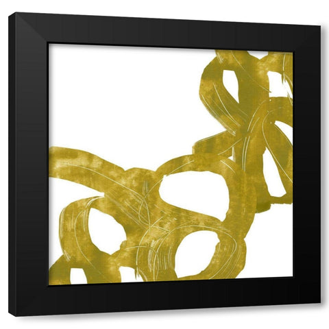 Olive Helix VI Black Modern Wood Framed Art Print by Vess, June Erica