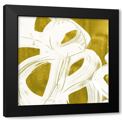 Olive Helix VII Black Modern Wood Framed Art Print by Vess, June Erica