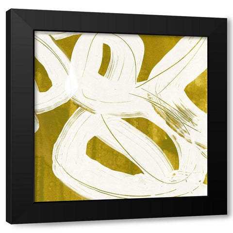 Olive Helix IX Black Modern Wood Framed Art Print by Vess, June Erica