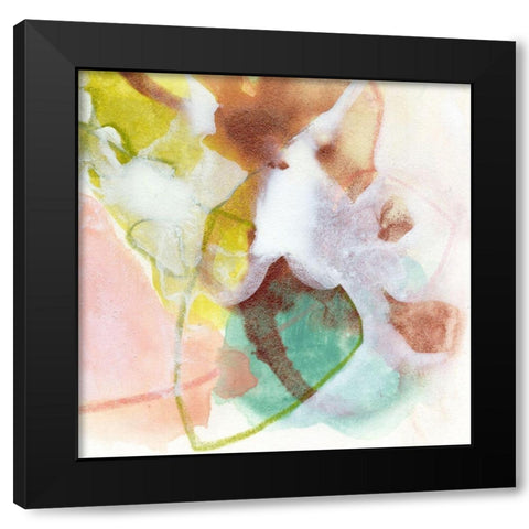 Verdigris Spring III Black Modern Wood Framed Art Print by Vess, June Erica