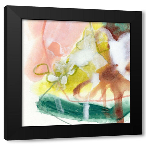 Verdigris Spring IV Black Modern Wood Framed Art Print by Vess, June Erica