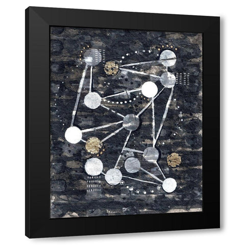 Phases Black Modern Wood Framed Art Print with Double Matting by Arbel, Lori