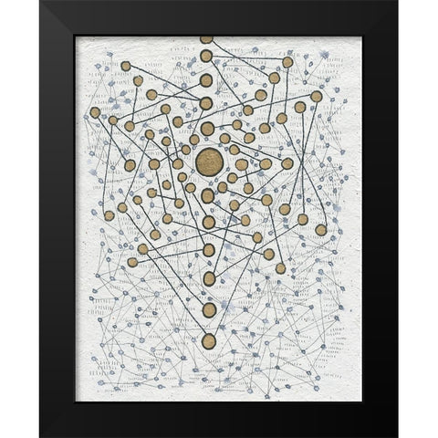 Chakra Web Black Modern Wood Framed Art Print by Arbel, Lori