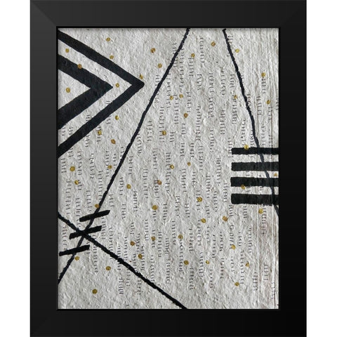 Road Signs Black Modern Wood Framed Art Print by Arbel, Lori