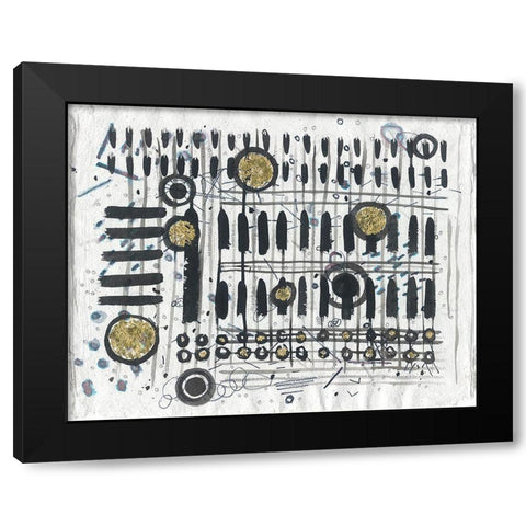 Notes and Keys Black Modern Wood Framed Art Print by Arbel, Lori