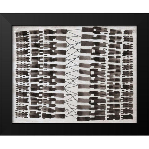 Synapses Black Modern Wood Framed Art Print by Arbel, Lori