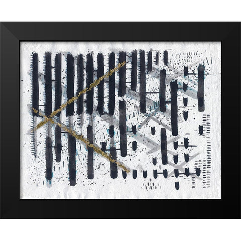 Golden Angle Black Modern Wood Framed Art Print by Arbel, Lori