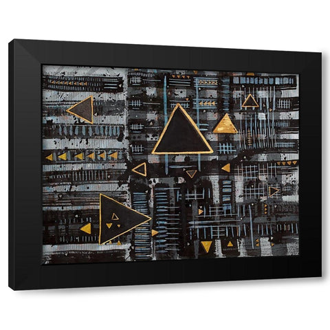 Intersection Black Modern Wood Framed Art Print by Arbel, Lori
