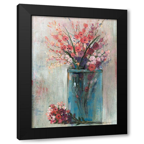 Blue Jar I Black Modern Wood Framed Art Print with Double Matting by OToole, Tim