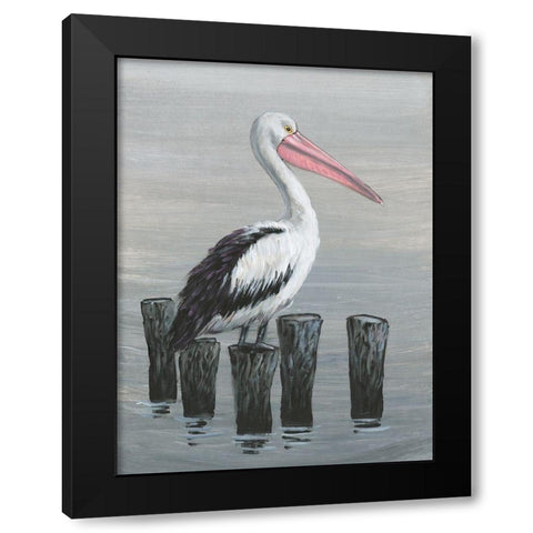 Waiting Calmly I Black Modern Wood Framed Art Print with Double Matting by OToole, Tim