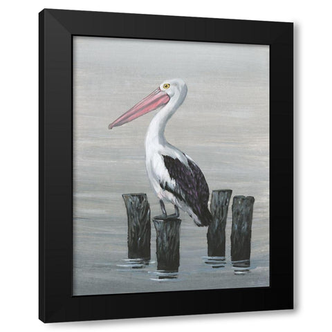 Waiting Calmly II Black Modern Wood Framed Art Print by OToole, Tim