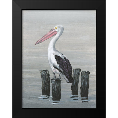 Waiting Calmly II Black Modern Wood Framed Art Print by OToole, Tim