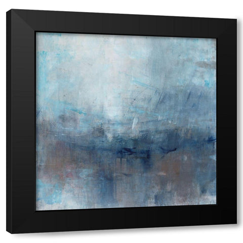 Kinetic Abstract I Black Modern Wood Framed Art Print with Double Matting by OToole, Tim